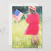 American Cow Abschluss Foto Einladung (Rückseite)