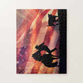 American Cowboy and Roping Puzzle (Vertikal)