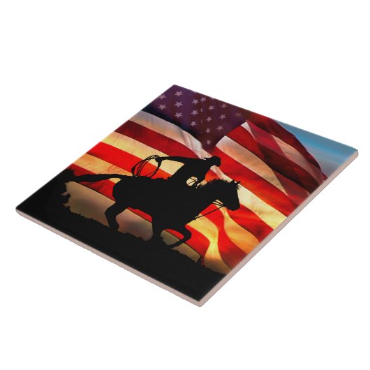 American Cowboy Art Tile Fliese (Seite)