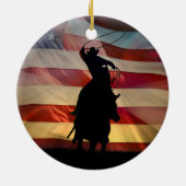American Cowboy Christmas Ornament (Hinten)
