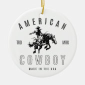 American Cowboy - Made in the USA Keramik Ornament (Vorne)