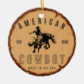 American Cowboy - Made in the USA Keramik Ornament (Vorne)