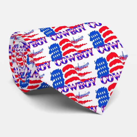 AMERICAN COWBOY NECKTIE KRAWATTE (Gerollt)