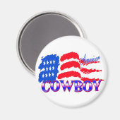 AMERICAN COWBOY RODEO MAGNET (Vorderseite/Rückseite)