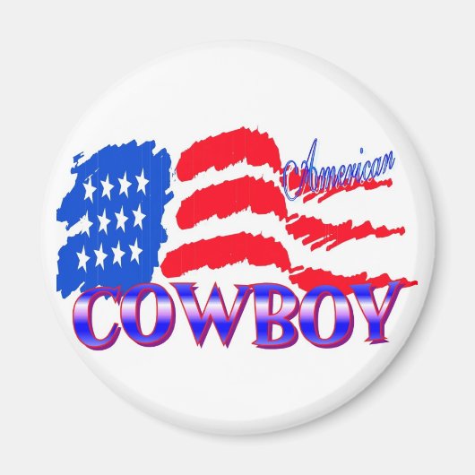 AMERICAN COWBOY RODEO MAGNET (Vorne)