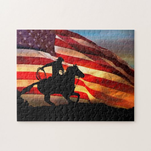 American Cowboy Western Puzzle (Horizontal)
