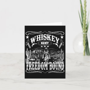 American Cowboy Whiskey Bent Freedom Bound Karte