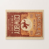 American Cowboy Wild West Puzzle (Horizontal)