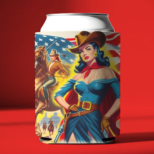 American Cowgirl Button-up Dosenkühler