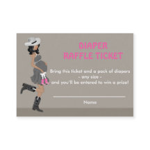 American Cowgirl Diaper Raffles Tickets