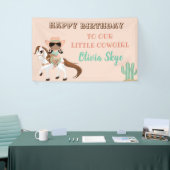 American Cowgirl on Horse Girls Western Banner (Messeveranstaltung)