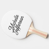 American Creative Trendy White Black Calligraphy Tischtennis Schläger (Seitenansicht)