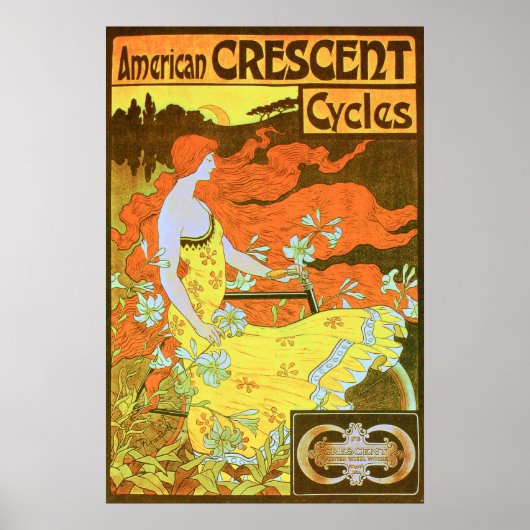 American CRESCENT Cycles Poster (Vorne)