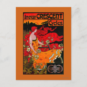 American Crescent Vintag PosterEurope Postkarte