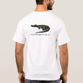 American Crocodile - Gefährdete Tiergrafik T-Shirt (Rückseite)