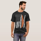American Croissant Outfit USA Flag Baking T-Shirt (Vorne ganz)