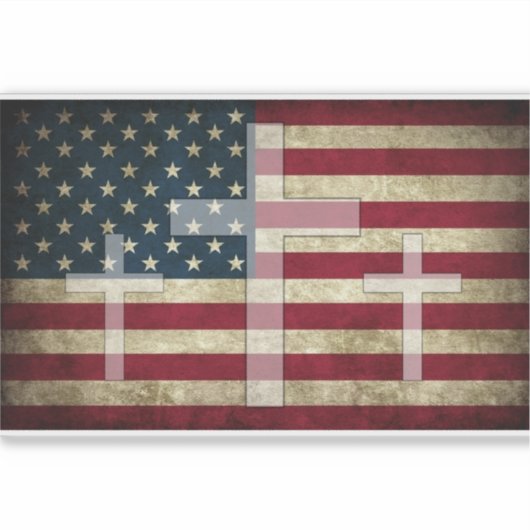 American Cross Sticker (Vorderseite)