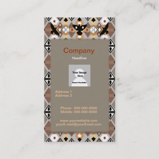 American Crow Business Card Visitenkarte (Vorderseite)