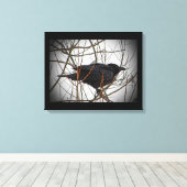 American Crow Leinwanddruck (Insitu (Holzboden))