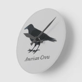 American Crow Runde Wanduhr (Winkel)