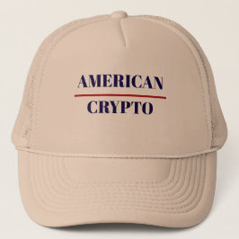 American Crypto Trucker Hat Truckerkappe