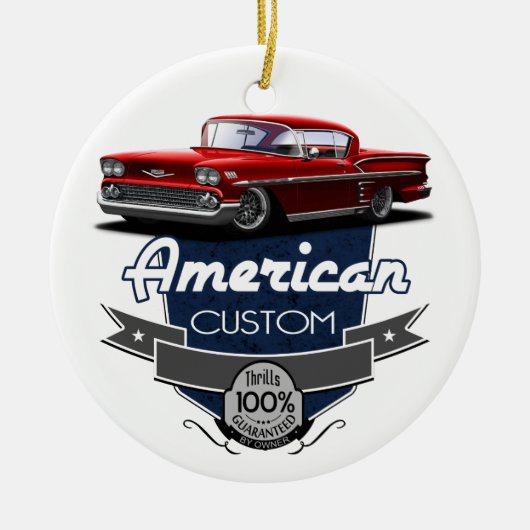 American Custom Impala Keramik Ornament (Vorne)