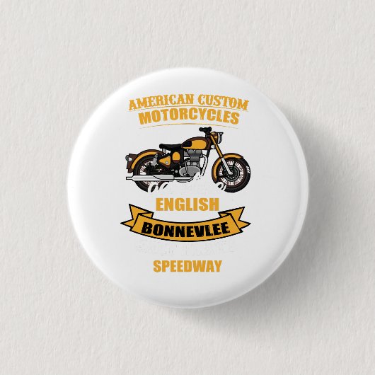 American Custom Motorrad Bonneville Speedway Button (Vorderseite)