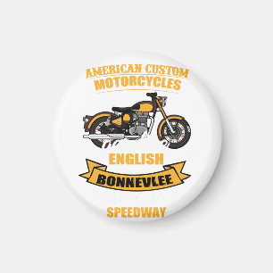 American Custom Motorrad Bonneville Speedway Magnet