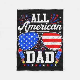 American Dad 4. Juli Sonnenbrille Familie Fleecedecke