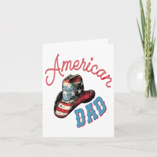 American Dad Cowboy Feiertagskarte (Vorderseite)