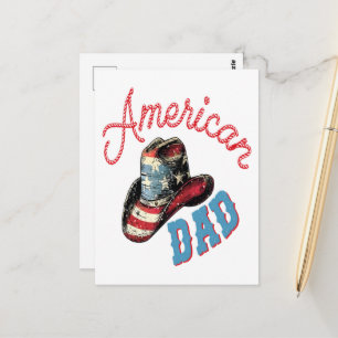 American Dad Cowboy Postkarte