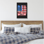 American Dad-Flagge Leinwanddruck (Insitu (Schlafzimmer))