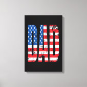 American Dad-Flagge Leinwanddruck (Vorderseite)