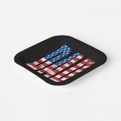 American Dad-Flagge Pappteller (Gewinkelt)