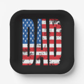 American Dad-Flagge Pappteller (Vorderseite)