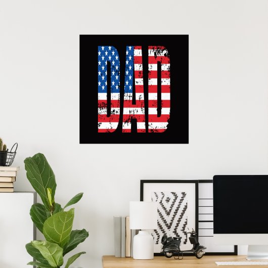 American Dad-Flagge Poster (Heimbüro)