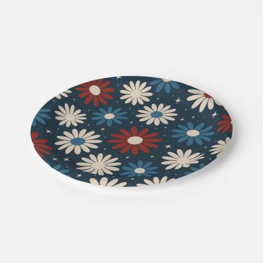 American Daisy's  Pappteller (Schrägansicht)