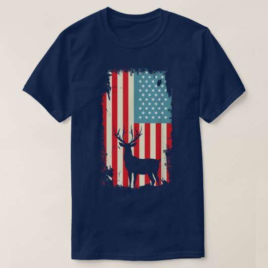 American Dee Hunter Patriotic T Shirt for men Wom (Design vorne)