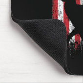 American Deer Jagd Patriotic Hunter Flag Whiteway Mousepad (Ecke)