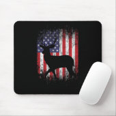 American Deer Jagd Patriotic Hunter Flag Whiteway Mousepad (Mit Mouse)