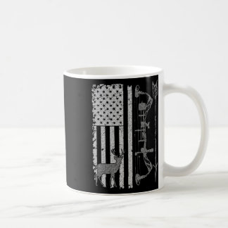 American Deer Junting Bow Hunter Flag Zubehör Kaffeetasse