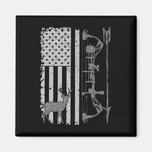American Deer Junting Bow Hunter Flag Zubehör Magnet