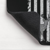 American Deer Junting Bow Hunter Flag Zubehör Mousepad (Ecke)
