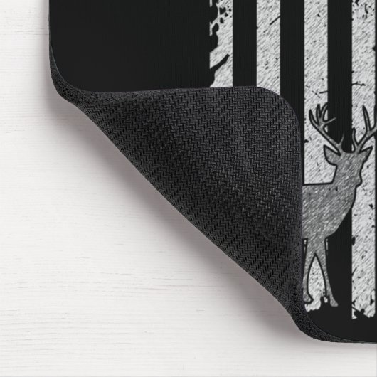 American Deer Junting Bow Hunter Flag Zubehör Mousepad (Ecke)