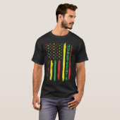 American Design for Black History Liebhaber T-Shirt (Vorne ganz)