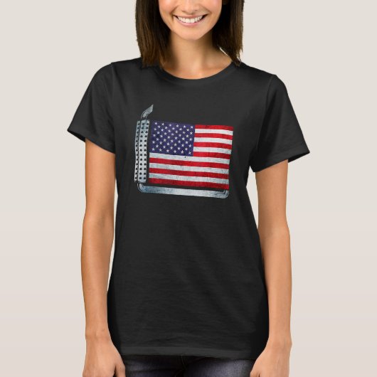 American Diesel Flag American Flag 4. Juli Tru T-Shirt (Vorderseite)