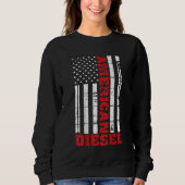 American Diesel Flag Truck Turbo Brothers Sweatshirt (Vorderseite)