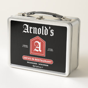 American Diner der 50er Jahre Metall Brotdose