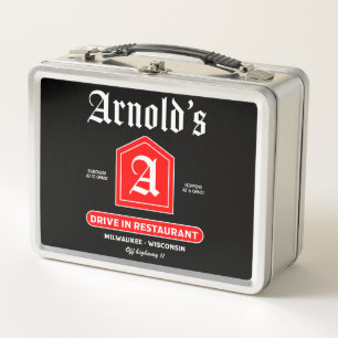 American Diner der 50er Jahre Metall Brotdose