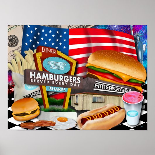 American Diner Poster (Vorne)